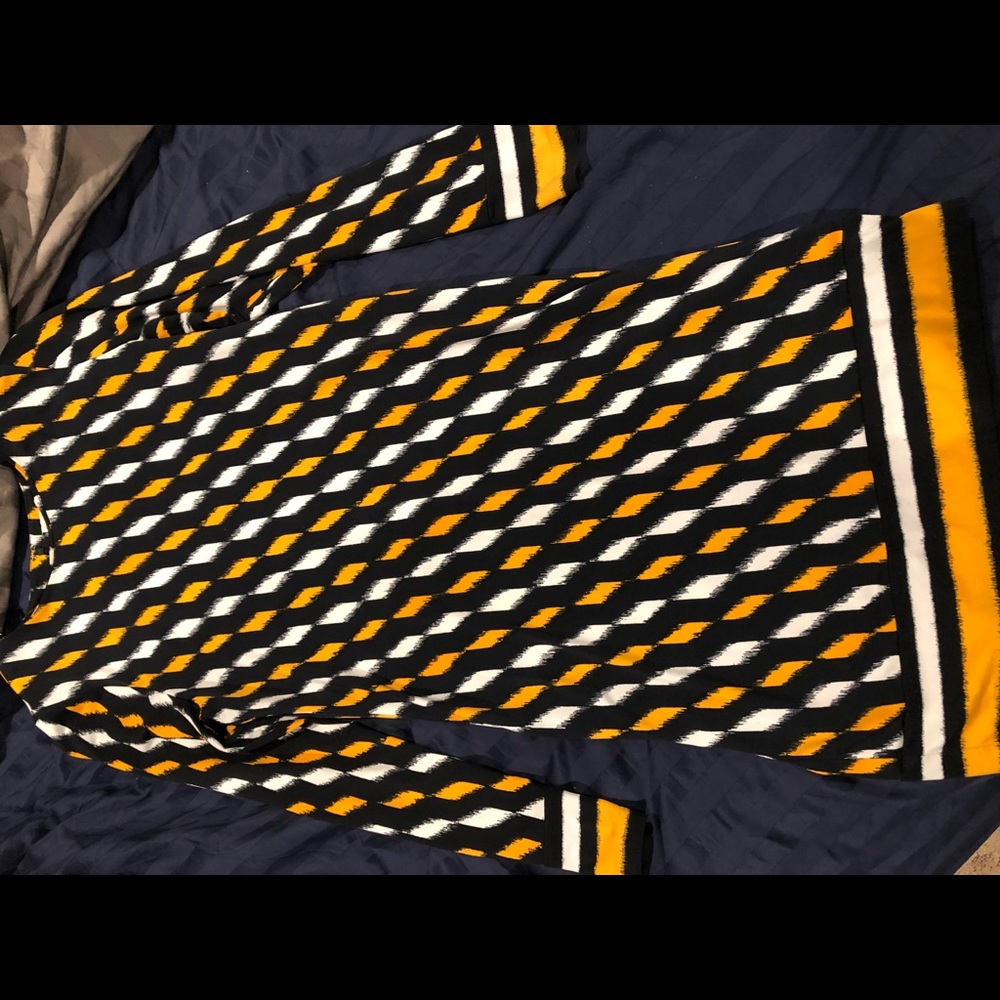 Michael Kors long sleeve printed dress